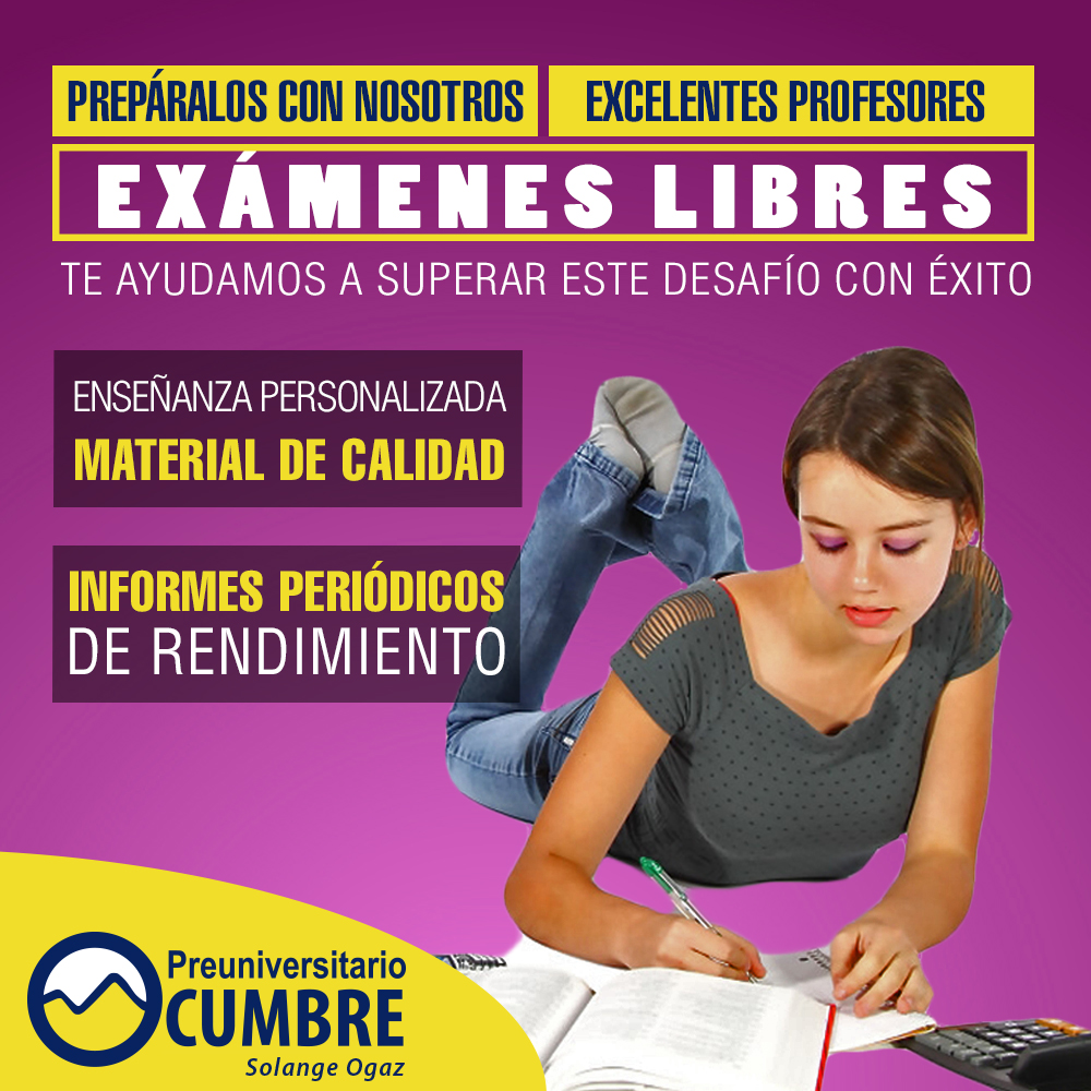 Prepara tus exámentes libres en Cumbre